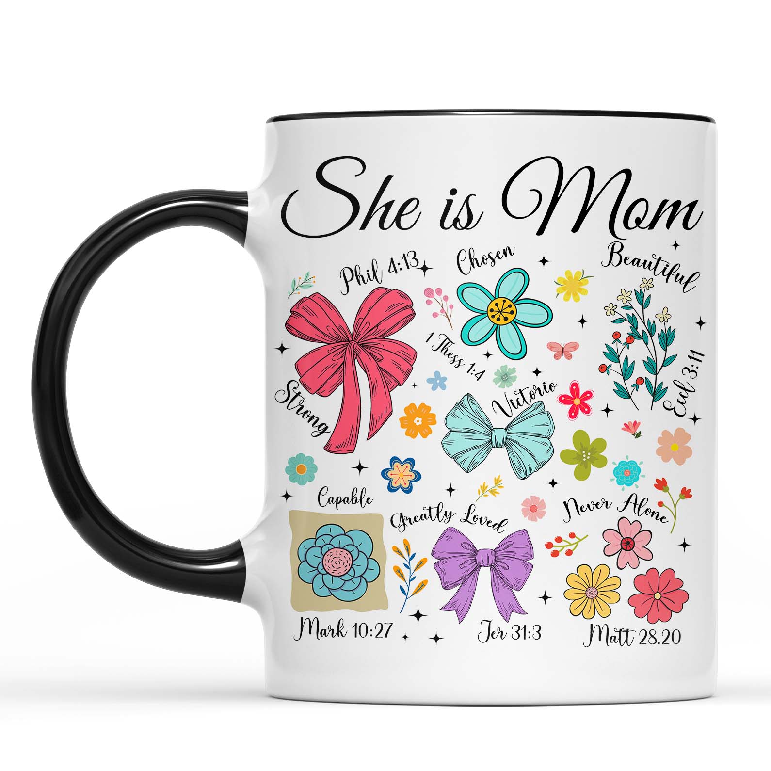 She Is Mom Christian Mug