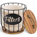 Rustic Coffee Filter Holder with Lid