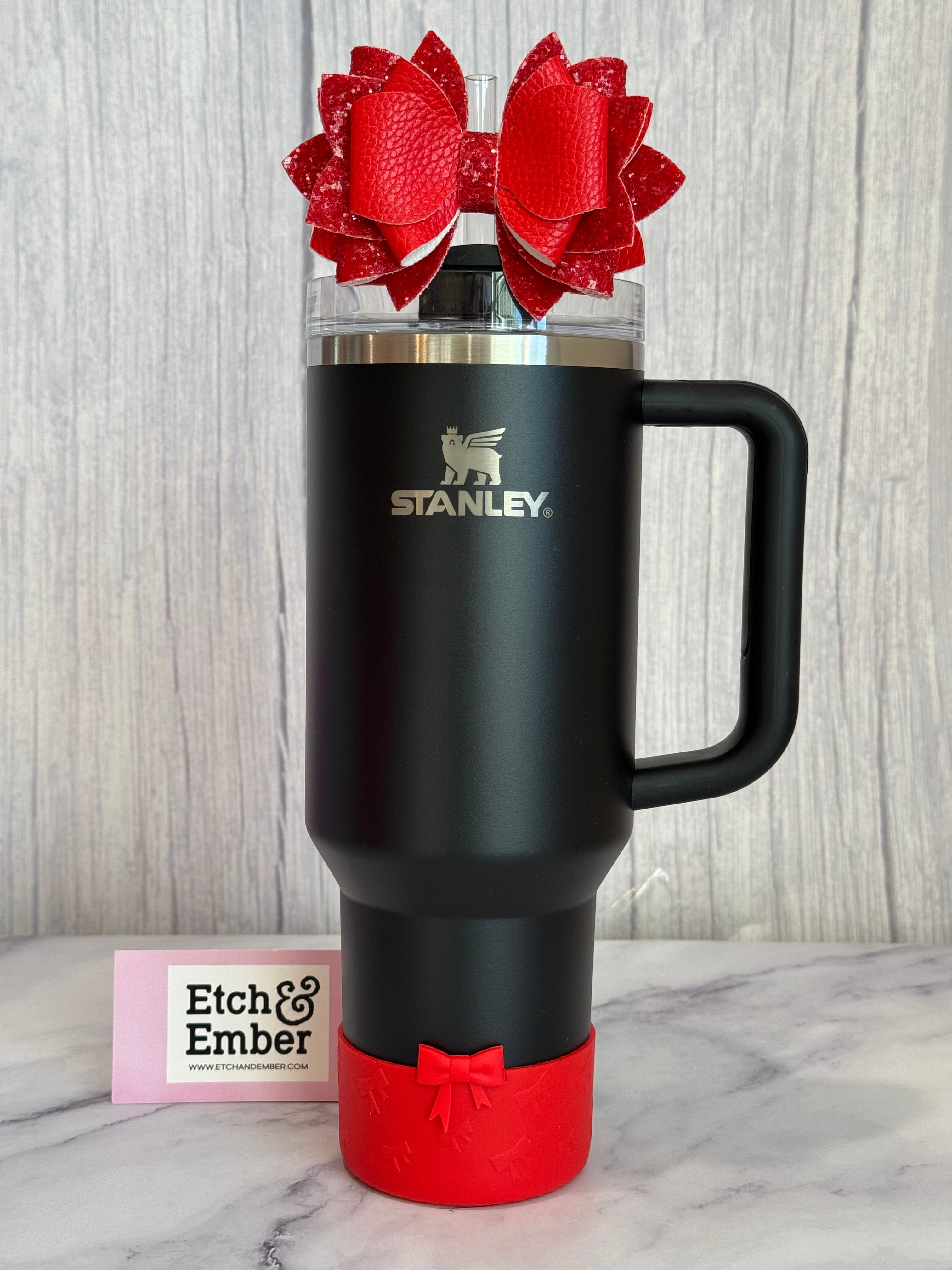 Red Mini Bows Tumbler Boot