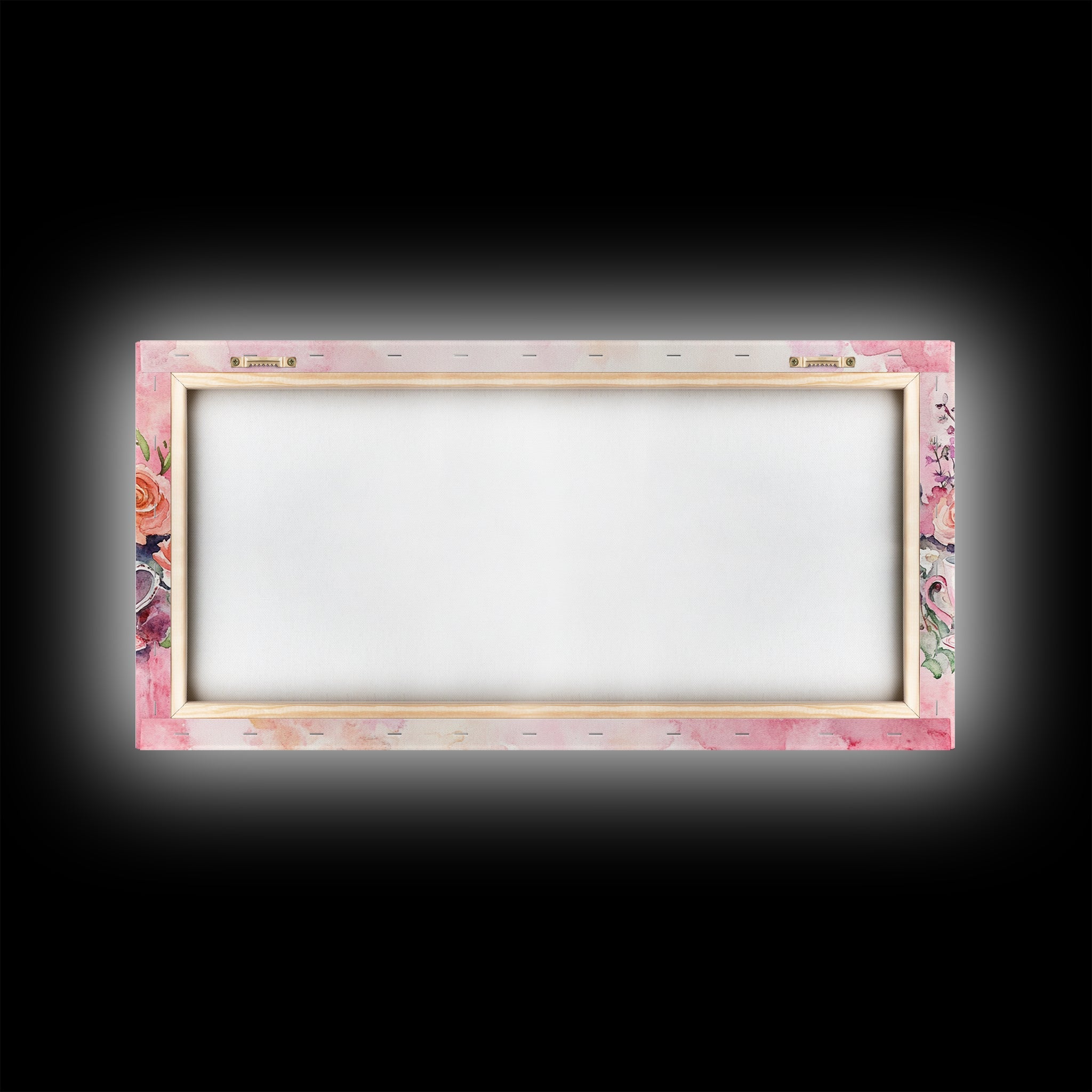 Vintage Teacup Collection Framed Canvas Print