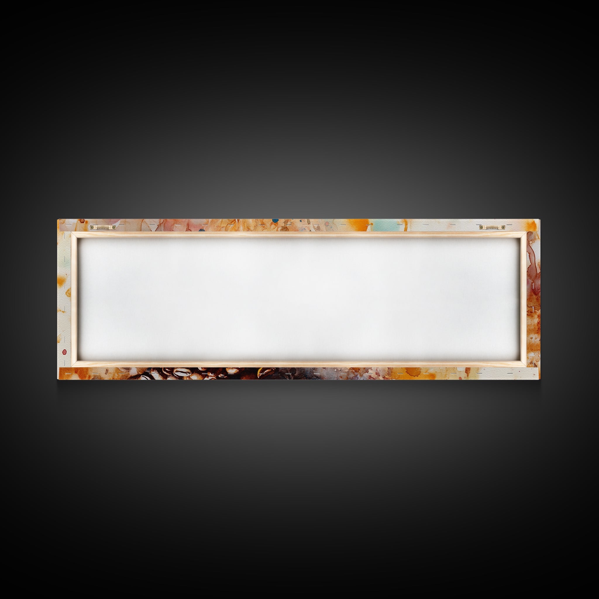 Latte Art Canvas Print, Coffee Wall Art