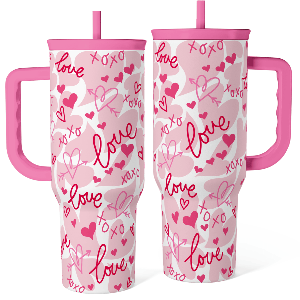 Heart Tumbler with Handle 40oz