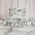 Clear White Bows Tumbler Boot