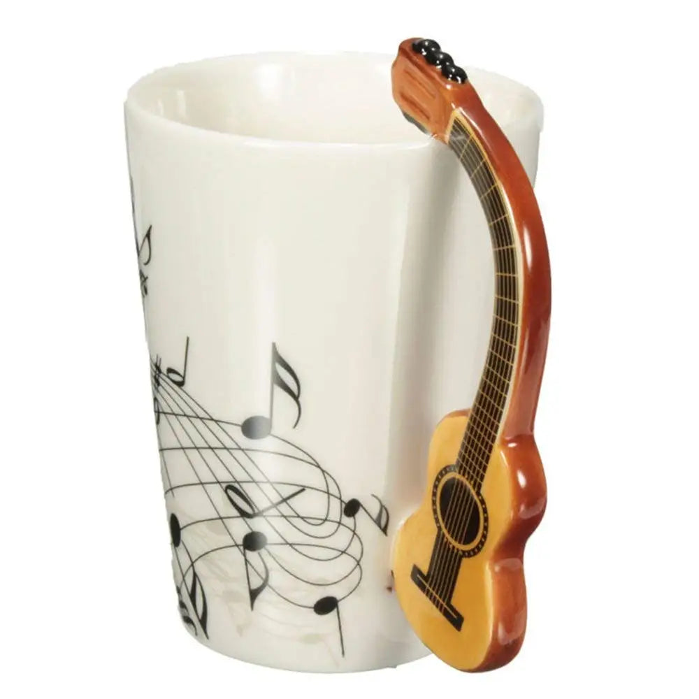 Guitar Mug 400ml Ceramic Coffee Cup