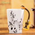 Guitar Mug 400ml Ceramic Coffee Cup