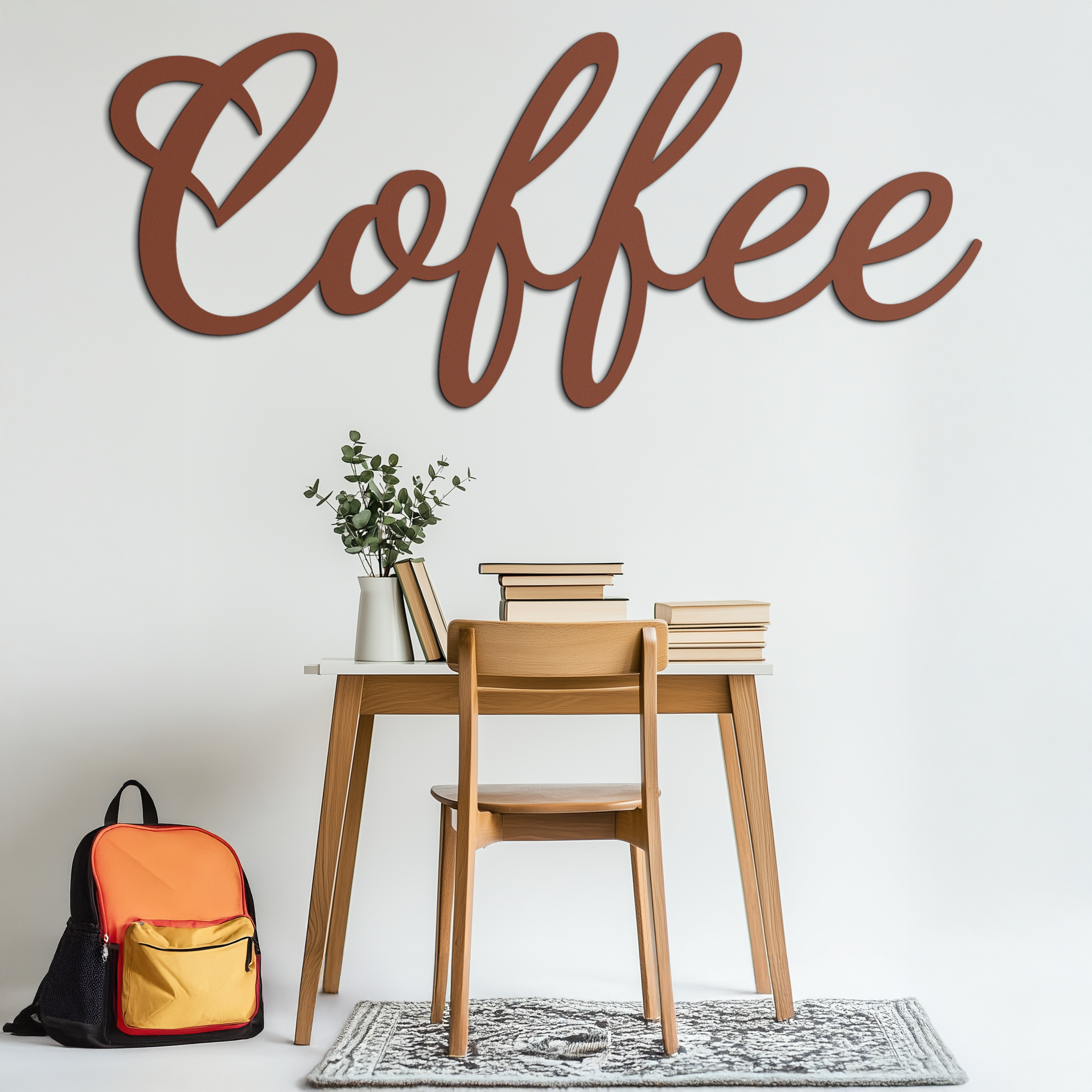 Coffee Script Metal Wall Art