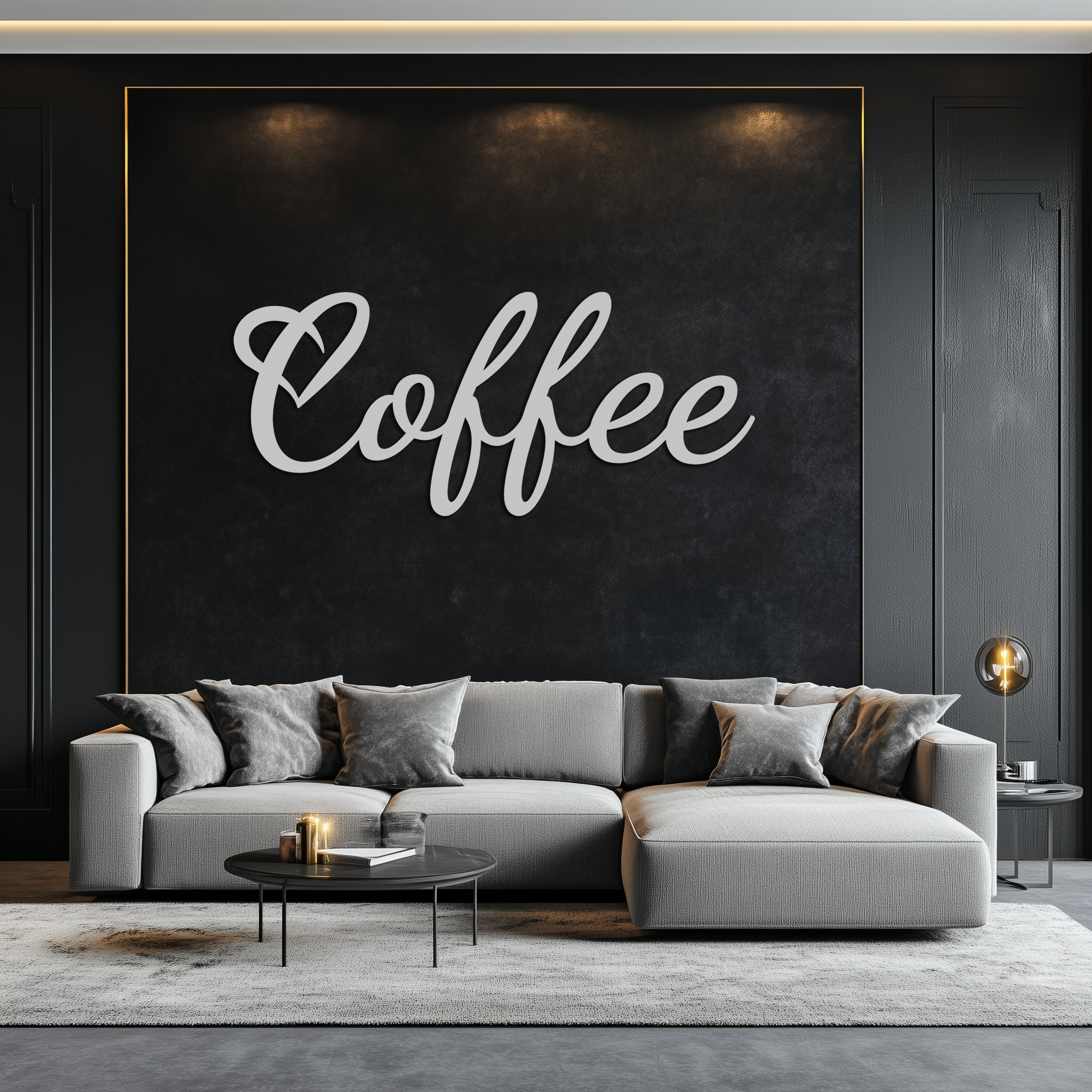 Coffee Script Metal Wall Art