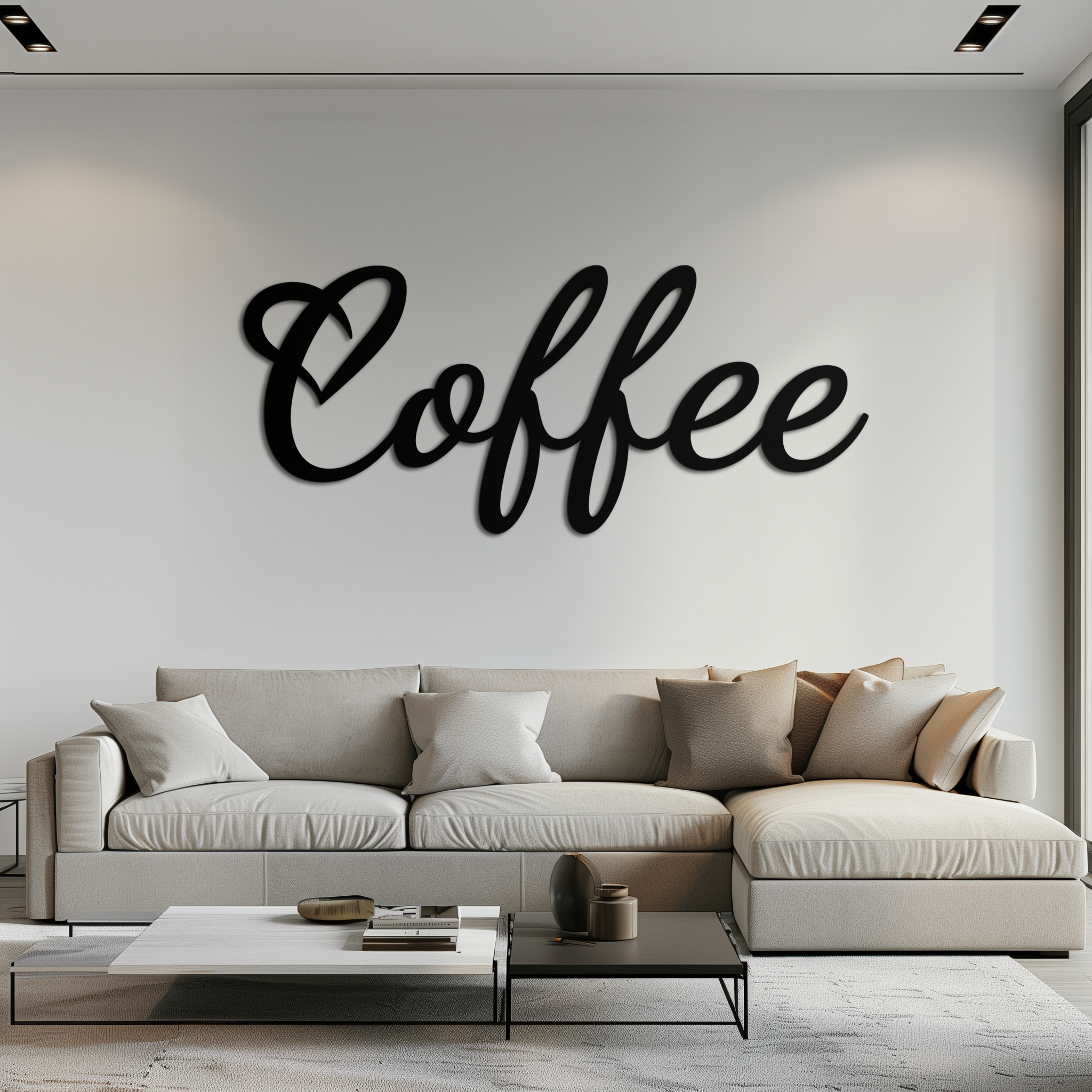 Coffee Script Metal Wall Art