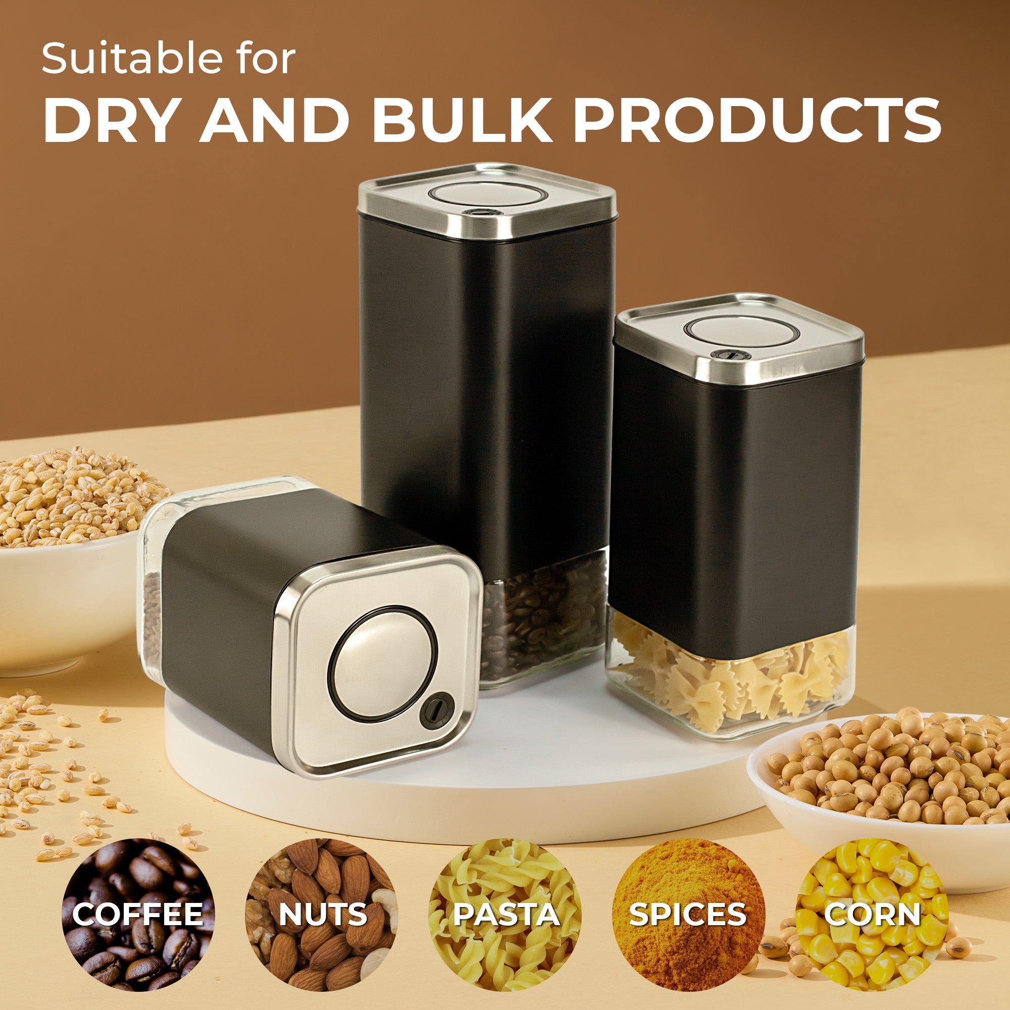 16oz Square Glass Storage Container