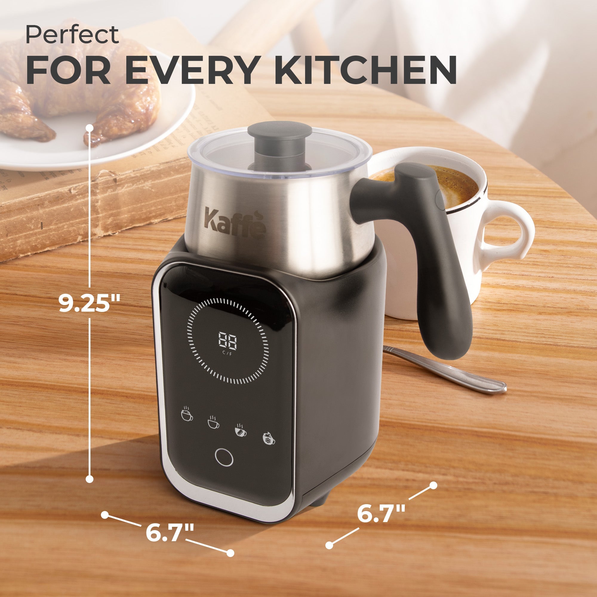Pour-in Premium Milk Frother w/ Digital Screen